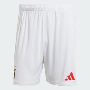 Calção Benfica equipamento principal 2024/25 branco