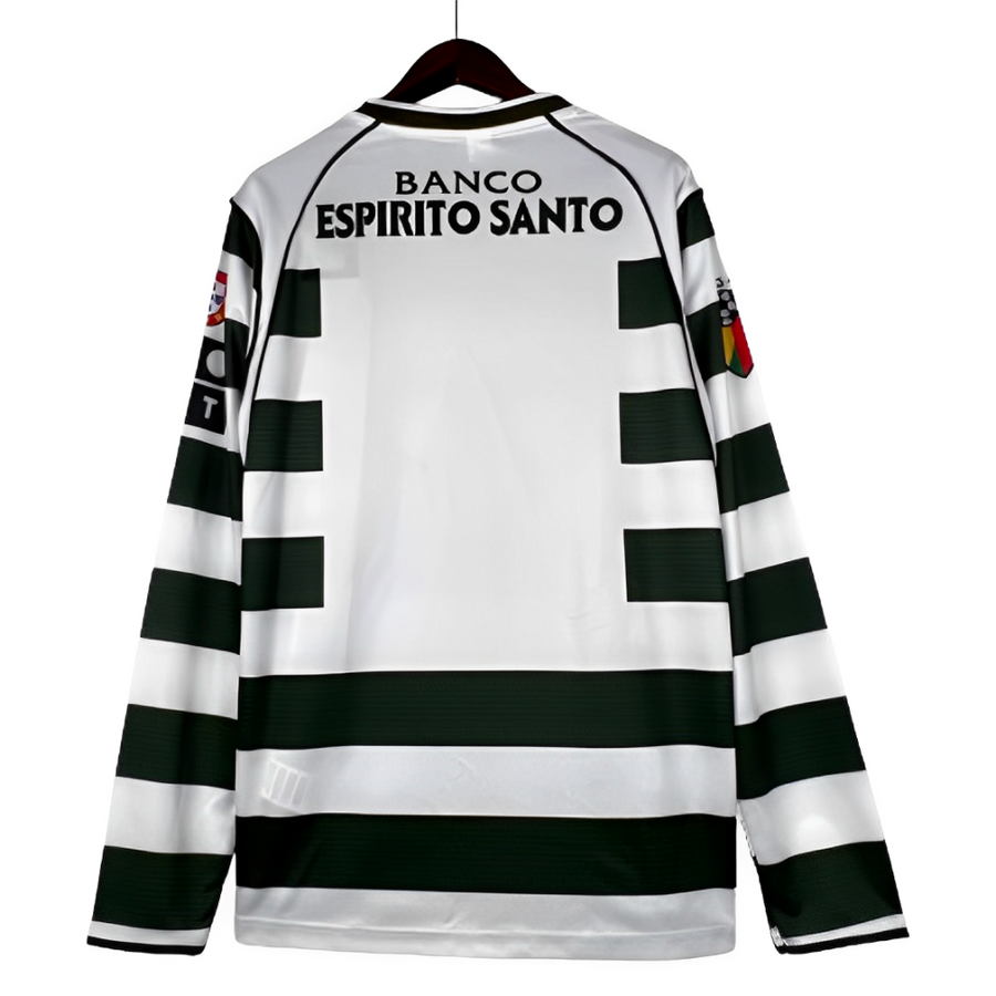Camisola Sporting retrô home 2001/03 – MANGA LONGA - Image 3