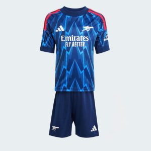 Conjunto Infantil Arsenal away azul 2025/26