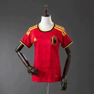 Camisola Bélgica FEMININA principal Copa do Mundo 2026 – vermelha