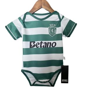 Body Sporting bebé SCP principal verde e branco – 2025/26 LANÇAMENTO