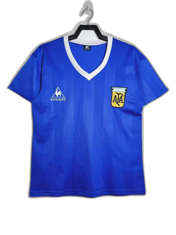 Camisola Argentina 1986 II Away – Versão Retrô - Image 2