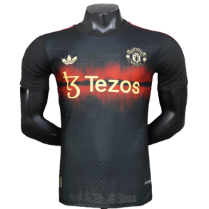 Camisola Manchester United 25/26 Treino – Preta – Versão player