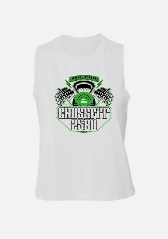CROP TANK - CrossFit 2580 (Alenquer) - Vanilla / White - Image 3