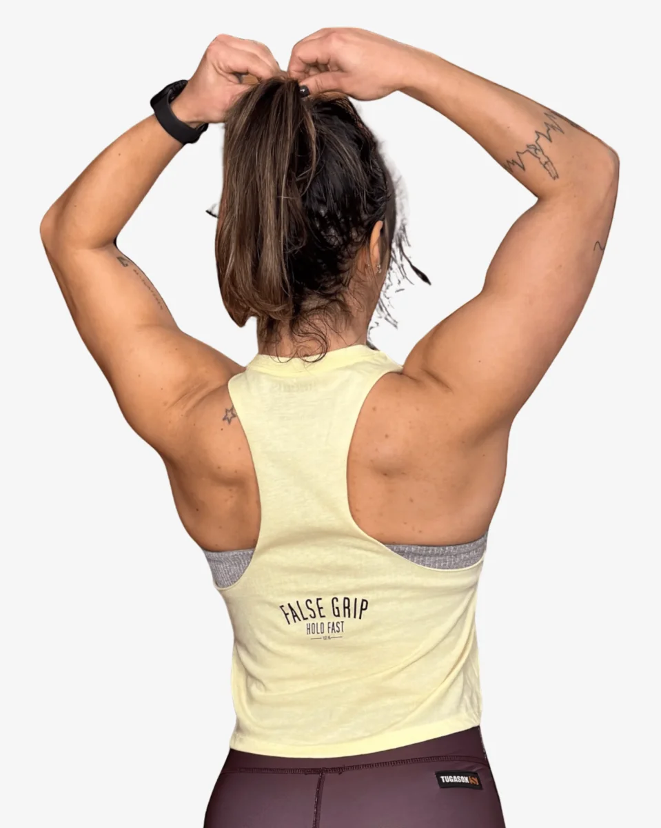 Crop Tank Half Human Half Coffee - Image 4