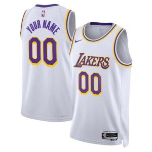 Camisola NBA – Los Angeles Lakers – 2023 Branco – Edição Associação
