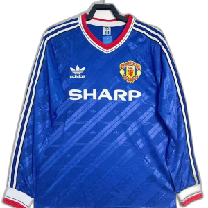 Camisola Manchester United 86/88 III Third – Versão Retrô Manga Longa
