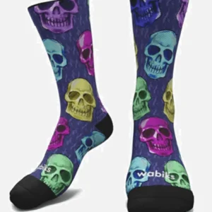 Meias Color Skulls - Hybrid