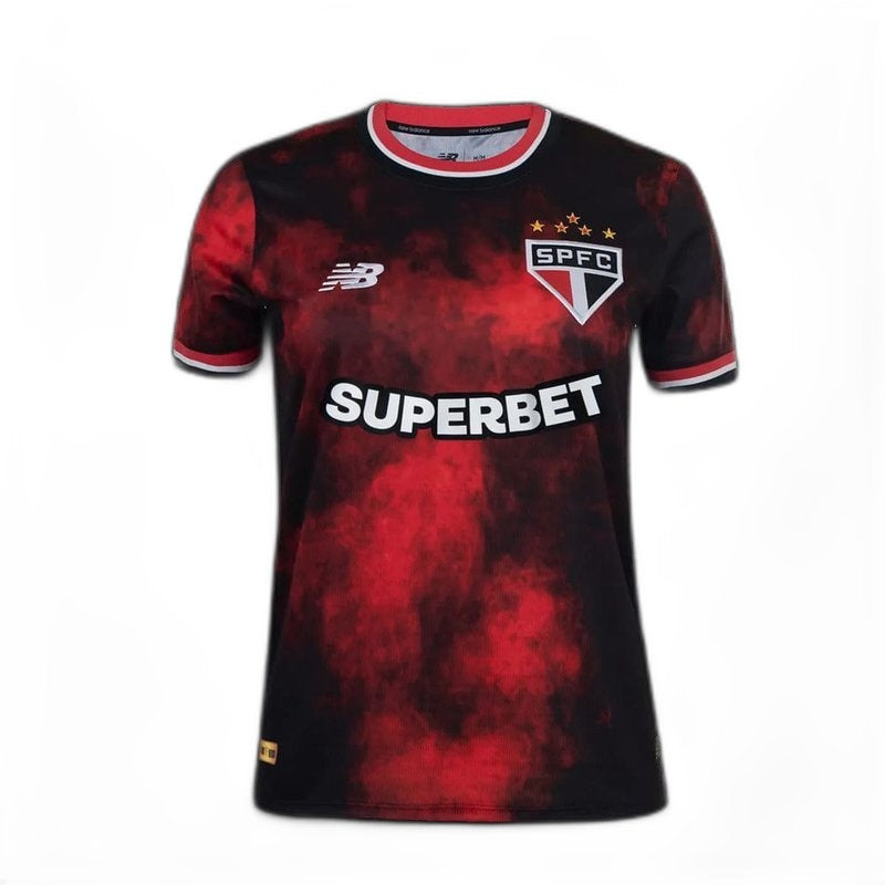Camisola São Paulo 24/25 Comemorativa – Preta – Feminina