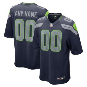 Camisola NFL Seattle Seahawks – Versão de Jogo – Azul Marinho