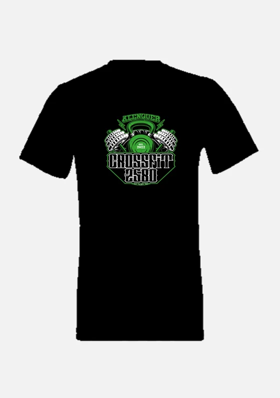 T-SHIRT CrossFit 2580 (Alenquer) Black / Grey - Image 2