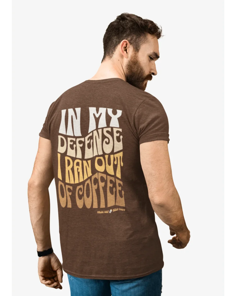 T-Shirt Ran Out of Coffee - Unissexo
