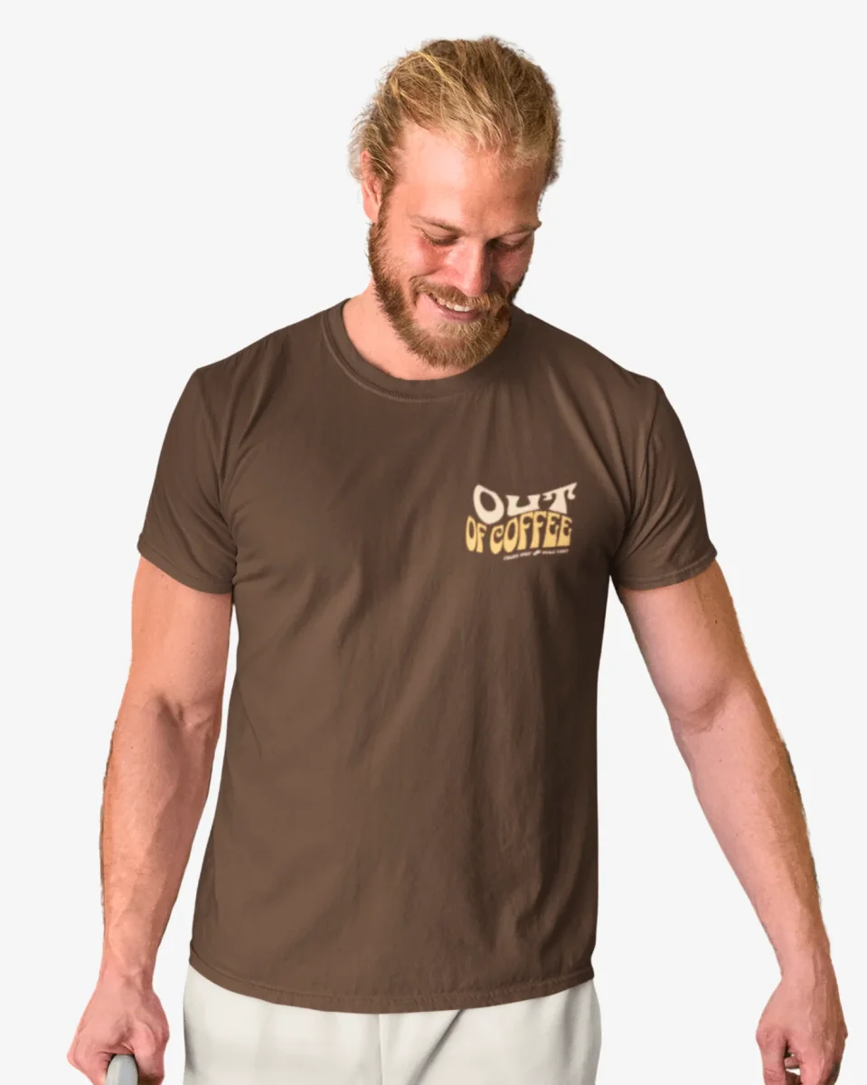 T-Shirt Ran Out of Coffee - Unissexo - Image 4